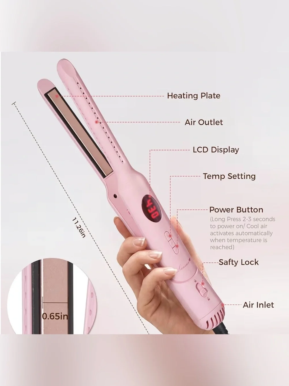 Mini Curling Iron for Short Hair Pixie Cut & Bangs